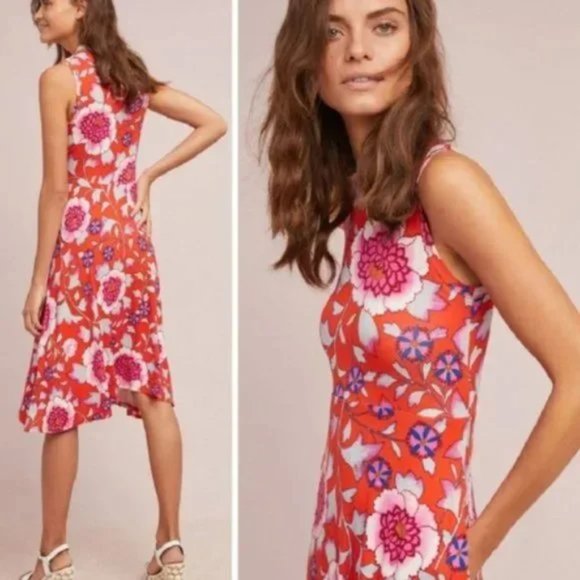 Anthropologie Maeve Cleary Floral Dress size XS - Picture 3 of 10
